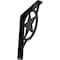 Ekena Millwork Austin Wrought Iron Bracket, (Single center brace), Powder Coated Black 1 1/2"W x 7 1/2"D x 10"H BKTM01X07X10SAU - alternate 1